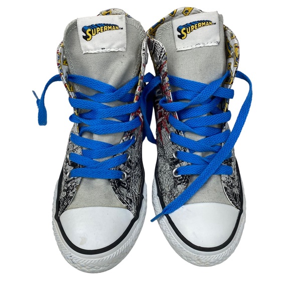 Converse All Star Chuck Taylor High Top Superman DC Comics Youth US Size 2 - Picture 3 of 13